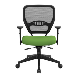 OSP Home Furnishings Air Grid Ergonomic Mesh Office Chair with Lumbar Support and Greenguard Certified Airflow Green 5500SL-6