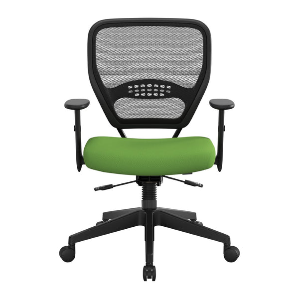 OSP Home Furnishings Air Grid Ergonomic Mesh Office Chair with Lumbar Support and Greenguard Certified Airflow Green 5500SL-6