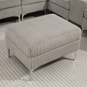 English Elm Convertible Sectional Sofa With Storage Ottoman, Usb Ports & Cupholders For Modern Living Rooms W3098S00033