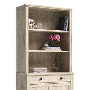 English Elm Library Hutch - Elegant Brown Finish For Stylish Storage & Display, Perfect For Any Home Decor B356P367777