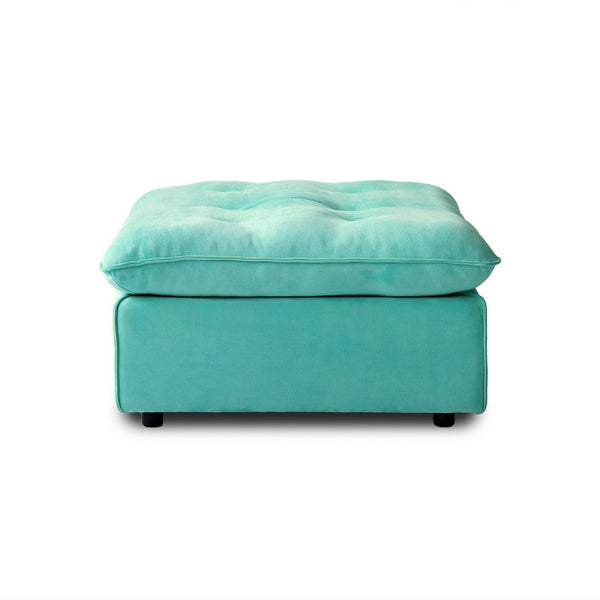 English Elm Sky Cloud Deluxe Adjustable Sectional Sofa - Cozy Velvet L-Shaped Design, Pet-Friendly & Versatile 4-Seater B341S00026-GIGA