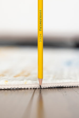 English Elm RABBIT Ivory Multi 41" Round Washable Non-Slip Rug – Durable Polyester, Kid & Pet Friendly, Foldable B186P261395