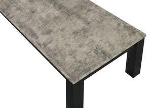 English Elm 3-piece Faux Concrete Wood Table Set with Matte Black Legs for Modern Living Rooms B011P482267