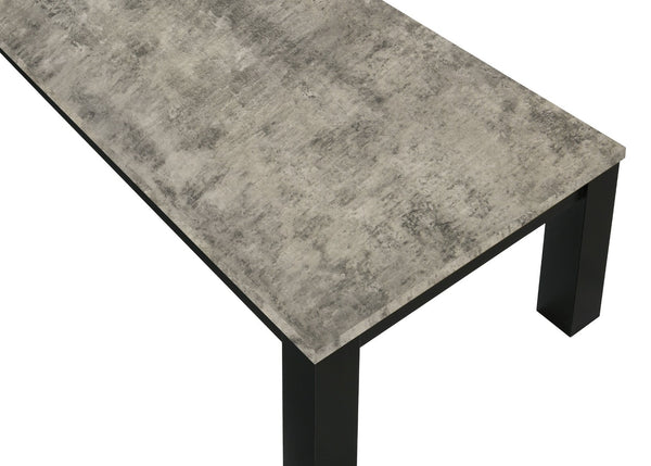 English Elm 3-piece Faux Concrete Wood Table Set with Matte Black Legs for Modern Living Rooms B011P482267