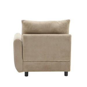 English Elm Christopher Knight Home® - 99 In. Modular Velvet Sectional Sofa - 4-Piece L-Shaped Design For Versatile Living Room Comfort N773IS00005N