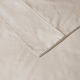 Madison Park Peached Percale Casual 200 Thread Count Relaxed Cotton Percale Sheet Set MP20-5381 Ivory