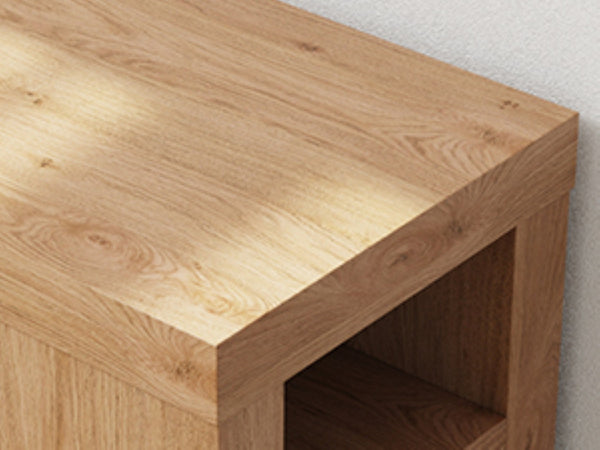 English Elm Xgz-stdcj-mu-zbb Wide Slab Entryway Console with Shelves and Built-in Charging Station W1550P330056