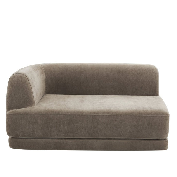 English Elm 115" L-shaped Sectional Three Piece Deep Seat Chaise Sofa for Modern Living Rooms N767P385430B