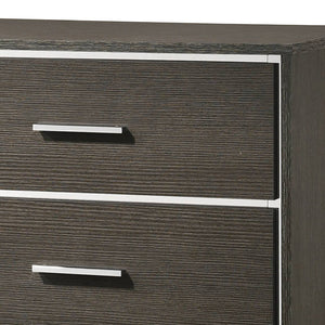 English Elm Escher Eight-Drawer Modern Oak-Style Dresser with Soft-Close Glides, Dovetail Construction, Dust-Proof Gray,Oak 60 L x 20 W x 44 H B2726P261877