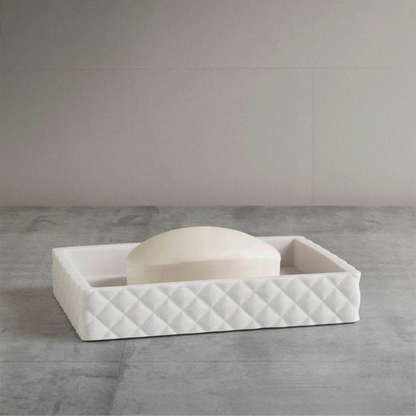 English Elm One Four-piece Resin Bath Set with Diamond Texture and Antimicrobial Onyx Finish B035P437556