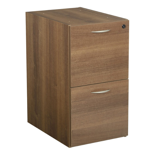 OSP Home Furnishings Napa File Pedestal with Two Deep Drawers for Letter and Legal Document Storage NAP-74-PCW