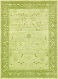 Unique Loom La Jolla Floral Machine Made Floral Rug Light Green, Green/Light Green 7' 10" x 11' 0"