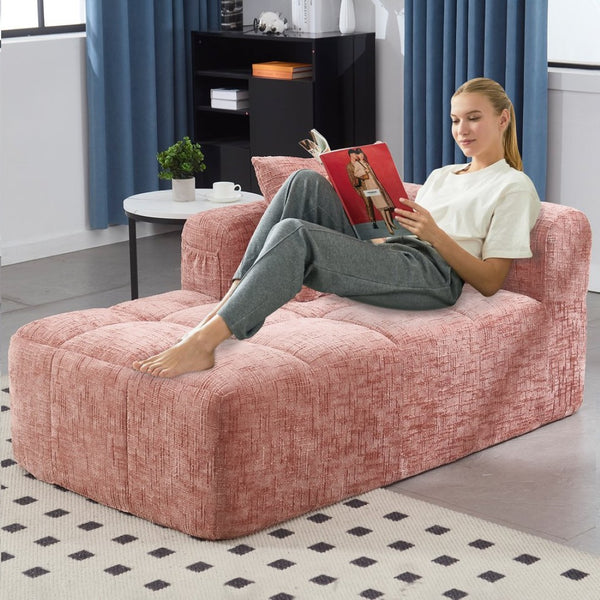 English Elm United We Win Chenille Loveseat Sofa - Minimalist Modular Sleeper For Cozy Living Rooms & Small Spaces W1568P255136-GIGA