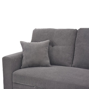 English Elm Sleeper Sectional with Pull Out Bed Storage Chaise Tufted Polyester Living Room W5568S00039