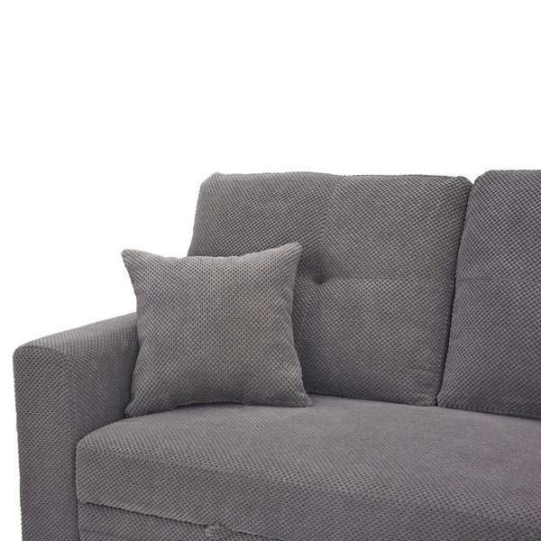 English Elm Sleeper Sectional with Pull Out Bed Storage Chaise Tufted Polyester Living Room W5568S00039