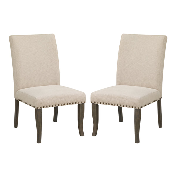 OSP Home Furnishings Hamilton Dining Chair  - Set of 2 Rice