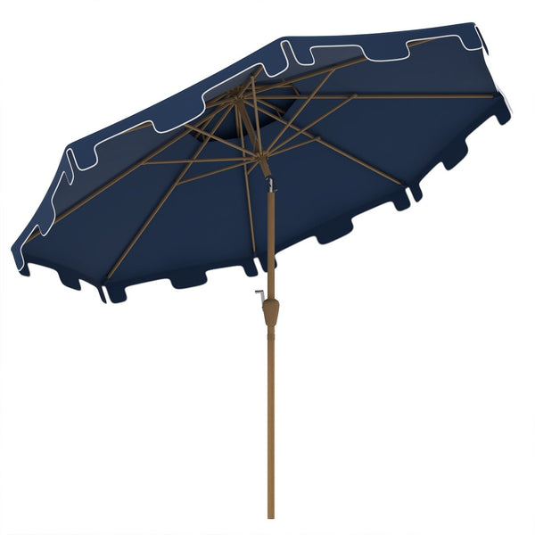 English Elm Outsunny 9' Double-Top Patio Umbrella With Crank & Tilt - Stylish Outdoor Market Shade For Summer Fun W2225P217594-GIGA
