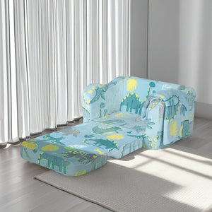 English Elm Toddler Modular Foam Play Couch Set for Kids — Compact Foldable Baby Sofa, Safe Durable, Easy-Clean (14.96x7.68x7.68) W1183P229938