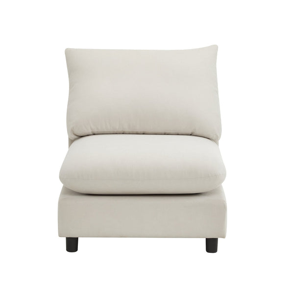 English Elm Christopher Knight Home® - 99 Oversize 5-Piece L-Shaped Modular Sectional Sofa with Solid Eucalyptus Frame, Durable Springs, Reconfigurable Comfort White N773IS00007W