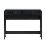 Walker Edison Reeded Black Lift-Top Desk: Stylish, Functional, Versatile