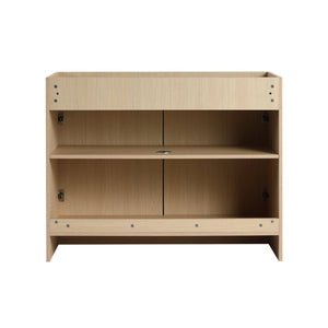English Elm 42" Freestanding Bathroom Vanity Plywood Build Soft-close Doors Dune Oak Finish W999P392896