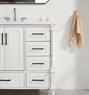 English Elm Fully Assembled 48'' Freestanding Single Bathroom Vanity With Two Handle Sets For Easy Customization W1826P308991