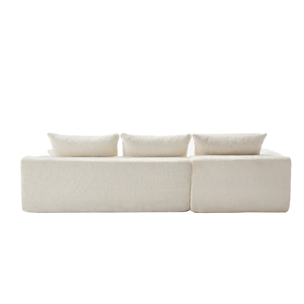 English Elm United L-Shaped Chenille Sofa - Plush Comfort, Spacious Design, No Assembly Required For Cozy Living W1568S00125-GIGA