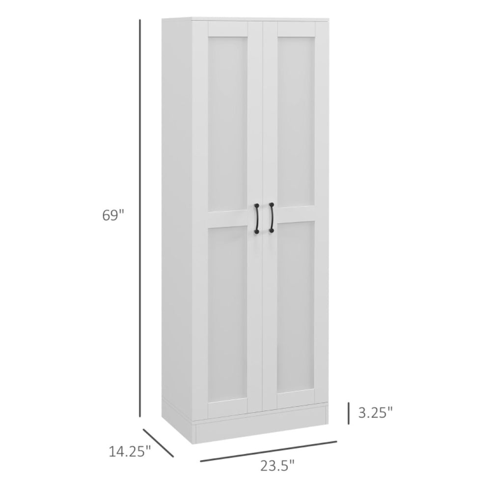 English Elm Foyer Beadboard Floor Cabinet with Drawers White Farmhouse Storage for Entryway Bath T3971P469770