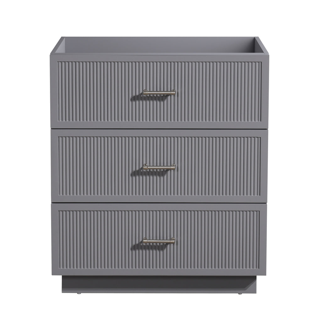 English Elm HK2305-30-WH 24" Floating Bathroom Vanity with Wall-Mount Design, Space-Saving Modern Sink Cabinet Grey W1550P168214