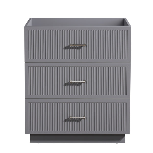 English Elm HK2305-30-WH 24" Floating Bathroom Vanity with Wall-Mount Design, Space-Saving Modern Sink Cabinet Grey W1550P168214