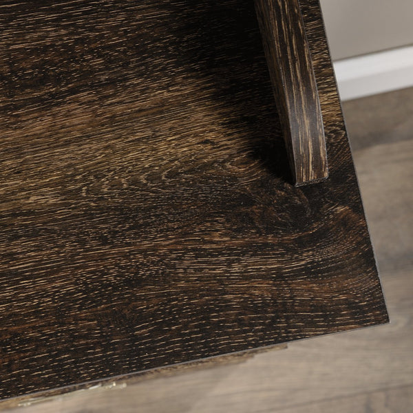 English Elm Bookcase, Elegant Brown Finish For Stylish Storage And Display In Living Rooms, Offices, And More B356P402596
