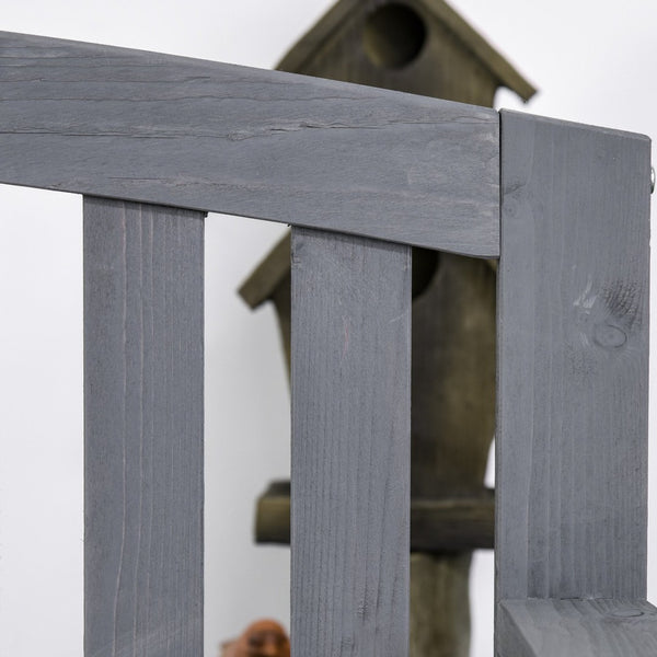 English Elm Outsunny 56" Classic Outdoor Two-Seater Wooden Bench With Backrest & Armrests For Patios & Gardens W2225P217577-GIGA