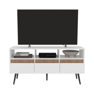 English Elm Aranjuez 47" TV Stand with 3 Drawers & 3 Open Shelves, Open-Back Cable Management, 60" TV Ready B070P254789
