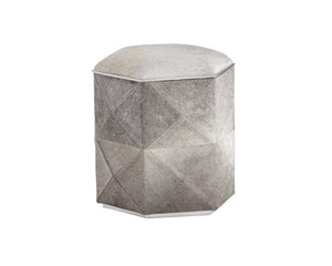 Sunpan Ashanti Storage Ottoman - Luxurious Geometric Design with Elegant Storage Solutions for Your Space Small - 16.5W x 16.5D x 18H