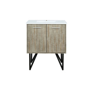 English Elm Rustic Acacia Bath Vanity 30" W X 20" D With Cultured Marble Top - Stylish Storage & Easy Install! B2731P259668-GIGA