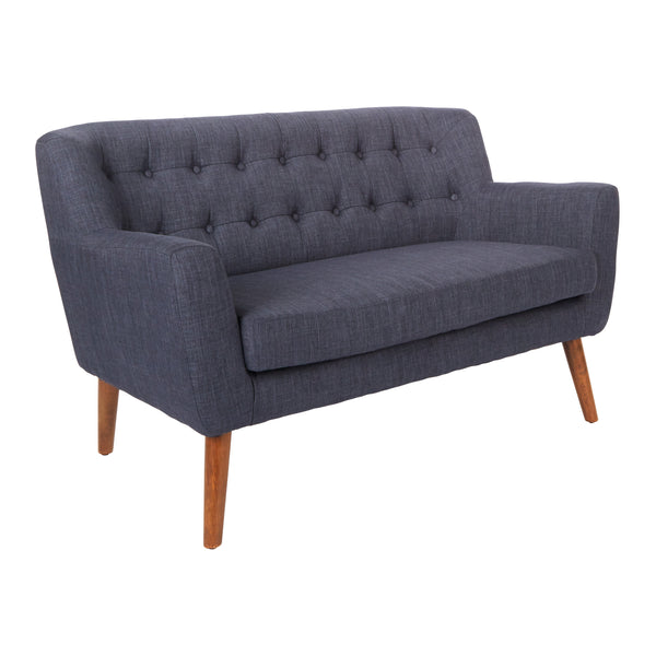OSP Home Furnishings Mill Lane Loveseat Navy