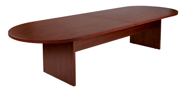 OSP Home Furnishings Napa Executive Conference Table Sturdy Professional Boardroom Desk for Collaborative Meetings 120"X48"X29"  Mahogany NAPMAH-37