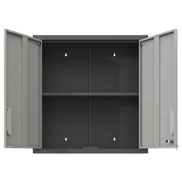 English Elm Heavy Duty Wall Mounted Steel Cabinet Locking Lift Door Garage Workshop Storage T2398P236567