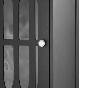 English Elm Tall Bathroom Cabinet Slim Freestanding Storage with Drawer & Doors, Adjustable Shelves, MDF Build Black WF289427AAB