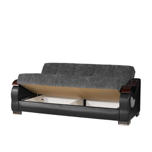 English Elm PrimeNest Urbanova Convertible Upholstered Sofabed with Storage, Chenille Comfort, Click-Click Sleeper B030P286559