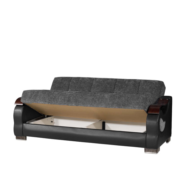 English Elm PrimeNest Urbanova Convertible Upholstered Sofabed with Storage, Chenille Comfort, Click-Click Sleeper B030P286559