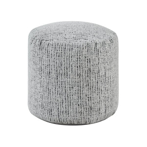 English Elm Cylindrical Chenille Pouf Ottoman - Modern Non-Slip Footstool & Versatile Side Table, 1Pc B011P251648