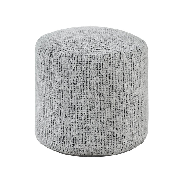 English Elm Cylindrical Chenille Pouf Ottoman - Modern Non-Slip Footstool & Versatile Side Table, 1Pc B011P251648