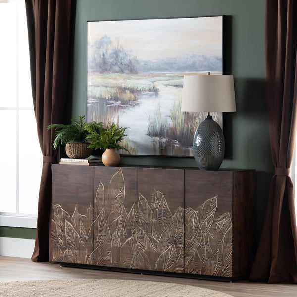 Crestview Collection 32.25" H Elegant Ceramic Table Lamp With Geometric Design, Oatmeal Shade & Modern Accents   Cvazp126