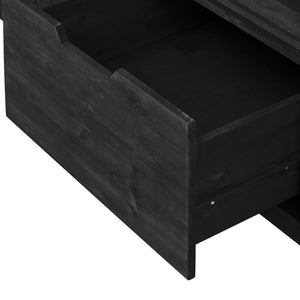 English Elm K&K 66.5" Outdoor Kitchen Island with 1.2" Stainless Steel Top, Ample Storage, Wheels & Bottle Opener Black N707P250629B