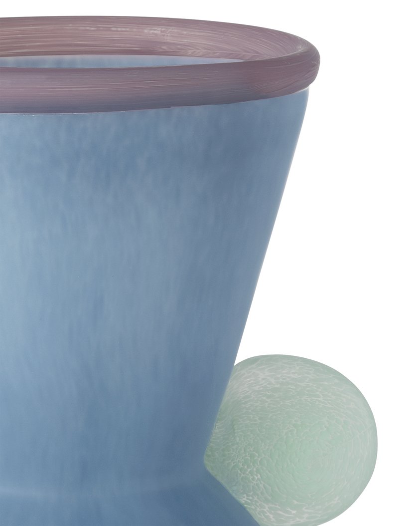 Currey & Company Vassily Vases Set Of 3 - Artful Mouthblown Glass With Matte Finish For Modern Elegance & Style Multi,Color Glass 1200-0988-currey-company