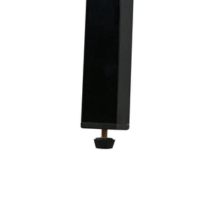 English Elm U-Style Steel Outdoor Table and Chair Set for Patio Balcony Backyard — Durable 7-Piece, Heavy-Duty Seats Black WY000401AAB