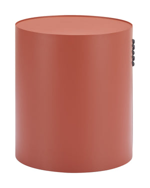 Zuo Modern Bayu Side Table - Modern Aluminum Design With Natural Elements For Versatile Home Or Hospitality Decor Brown Aluminum 704071-zuo-modern