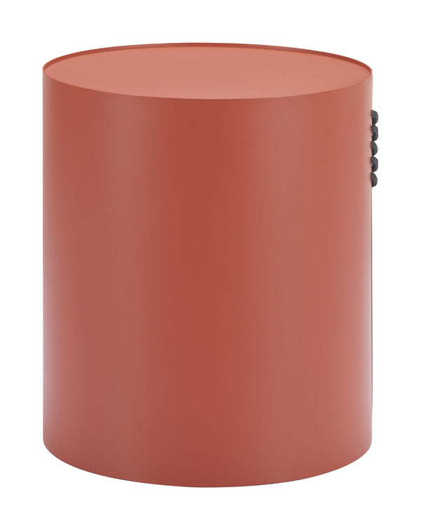 Zuo Modern Bayu Side Table - Modern Aluminum Design With Natural Elements For Versatile Home Or Hospitality Decor Brown Aluminum 704071-zuo-modern