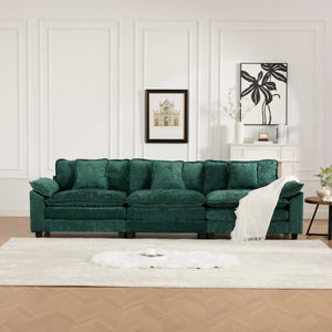 English Elm Wider Ergonomic Loveseat with Breathable Chenille Upholstery, Modular Design, Plush Double-Layer Cushioning W1143S00042 W1143S00042